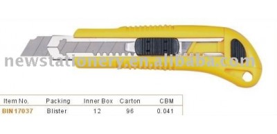 Knife cutter with plastic handle